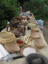 table display of foods